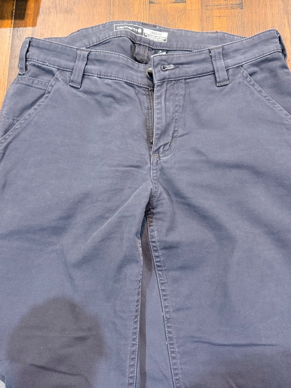 Carhartt Women's Navy Straight-Leg Pants